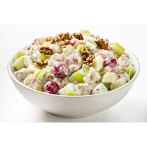 Waldorf Salad with grapes, walnuts, celery and dressing